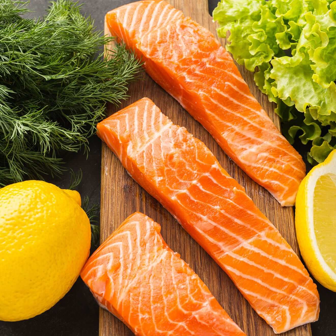 How can salmon be raised organically in fish  farms?